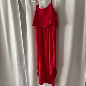 Strappy Flowy Red Dress - size medium